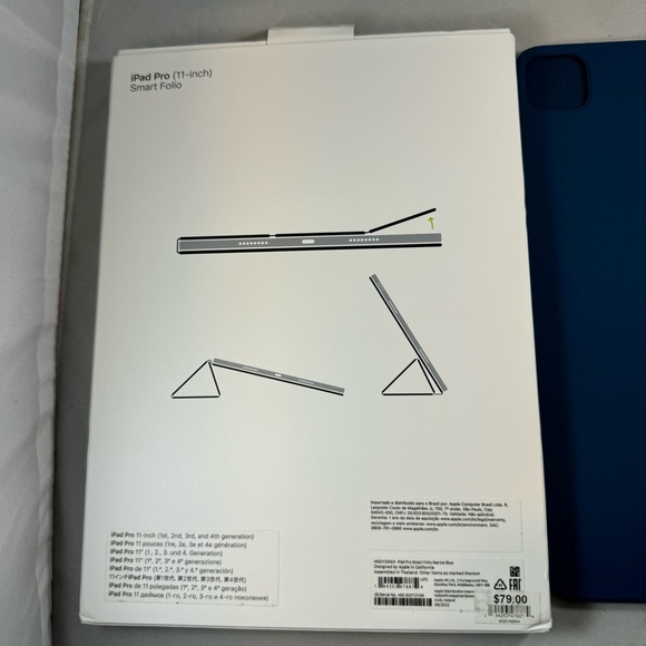 Apple 11" iPad Pro Smart Folio Case - Alaskan Blue - Picture 4 of 4